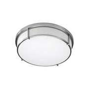 Oxygen Lighting Io 3500 17" 120V Dim Ceiling Mount, Satin Nickel - 3-689-3524