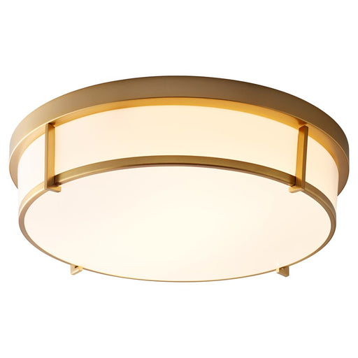 Oxygen Lighting Io 17" 120V Ceiling Mount Em, Aged Brass