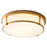 Oxygen Lighting Io 4000K 17" 120V Dim Ceiling Mount, Aged Brass