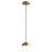 Oxygen Lighting Mondo 2700K 6" Pendant, Aged Brass