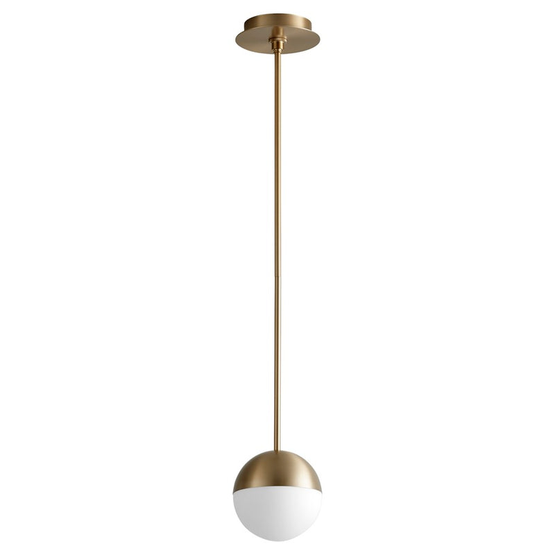 Oxygen Lighting Mondo 3500K 6" Pendant, Aged Brass - 3-6900-3540