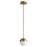 Oxygen Lighting Mondo 4000K 6" Pendant, Aged Brass - 3-6900-4040