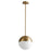 Oxygen Lighting Mondo 4000K 12" Pendant, Aged Brass - 3-6903-4040