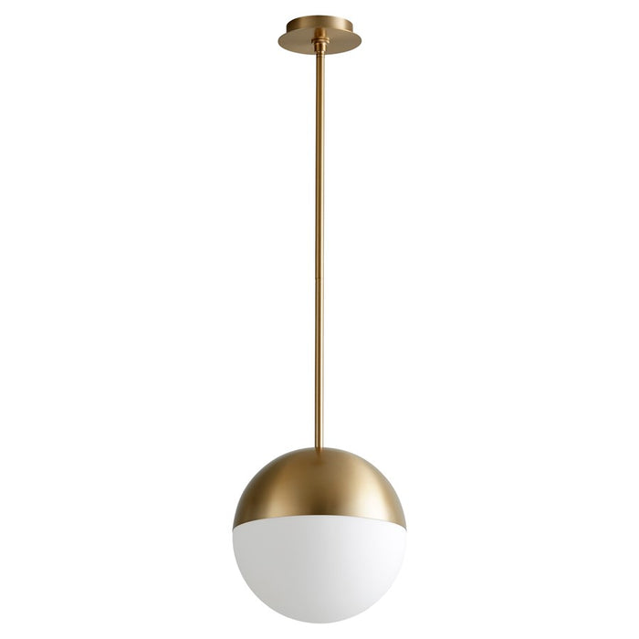 Oxygen Lighting Mondo 4000K 12" Pendant, Aged Brass - 3-6903-4040