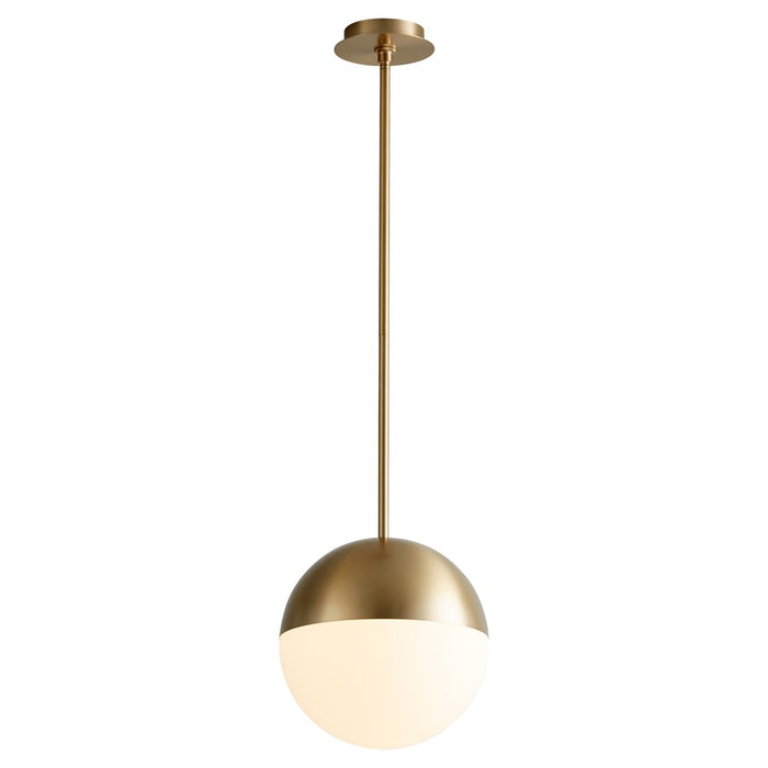 Oxygen Lighting Mondo 4000K 12" Pendant, Aged Brass