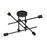 Oxygen Lighting Mika 4Lt Semi Flush, Black