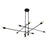 Oxygen Lighting Mika 10Lt Chandelier, Black