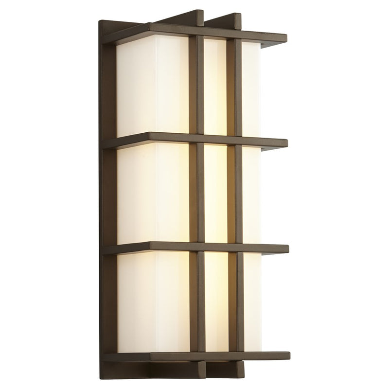 Oxygen Lighting Telshor 4000K Outdoor Sconce 120V Dim, Oil Bronze
