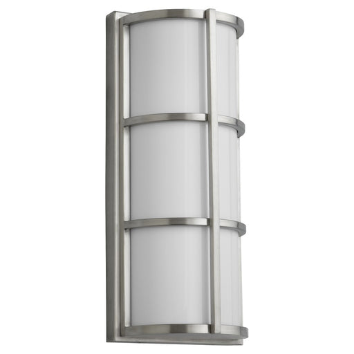 Oxygen Lighting Leda 120V Em Outdoor Sconce, Nickel - 3-712-224-EM