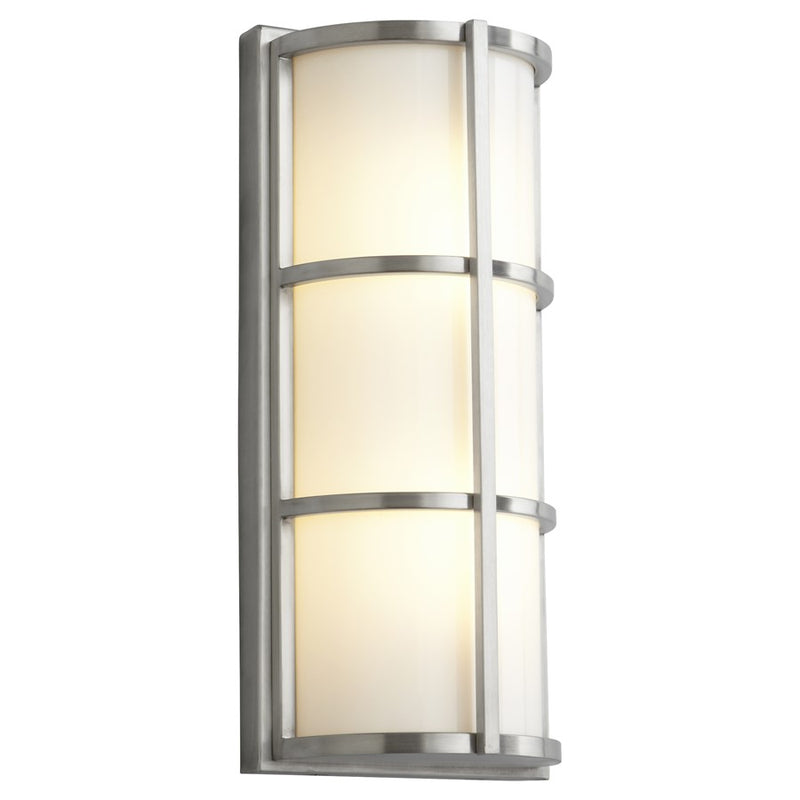 Oxygen Lighting Leda 4000K 120V Dim Out Sconce, Stn