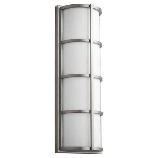 Oxygen Lighting Leda 120V Em Outdoor Sconce, Satin Nickel - 3-713-224-EM