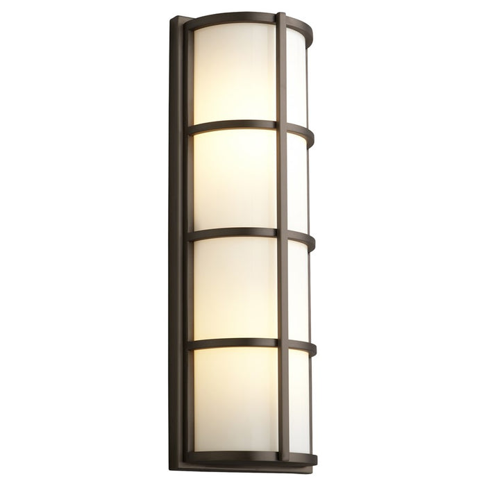 Oxygen Lighting Leda 2700K 120V Dim Outdoor Sconce, Oiled Bronze