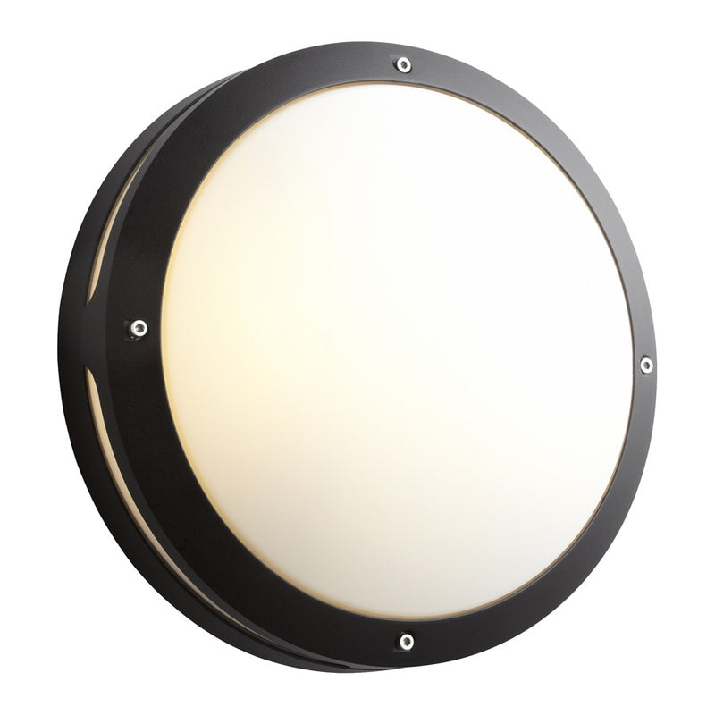 Oxygen Lighting Regio 3500K 120V Dim Outdoor Sconce, Black