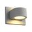 Oxygen Lighting Eris 3500K 2Lt 120V Dim Outdoor Sconce, Grey