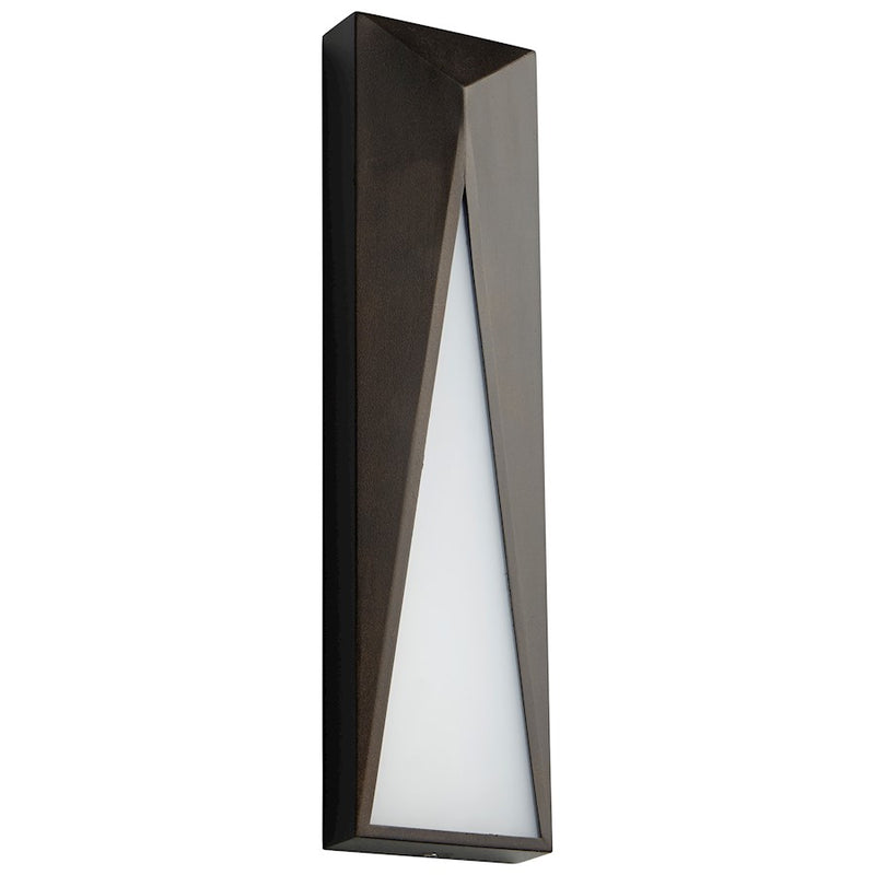 Oxygen Lighting Elif Exterior Sconce, White Polycarb