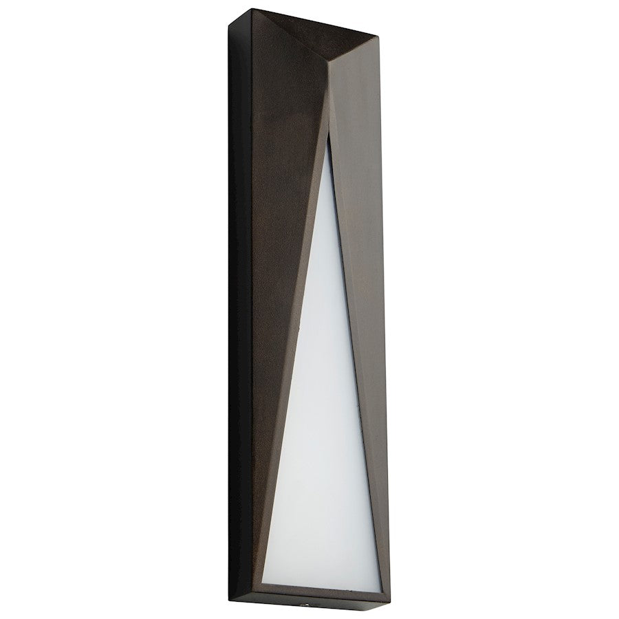 Oxygen Lighting Elif Exterior Sconce, White Polycarb