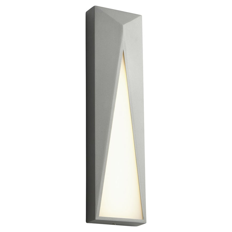 Oxygen Lighting Elif 736 4000K 120V Dim Outdoor Sconce, Grey