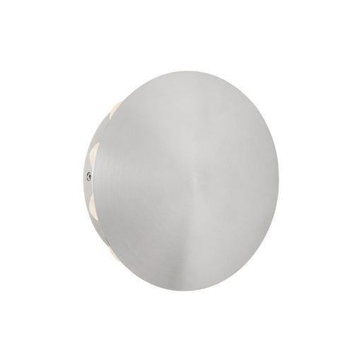 Oxygen Lighting Rickie 8" LED Outdoor Sconce, Brushed Aluminum