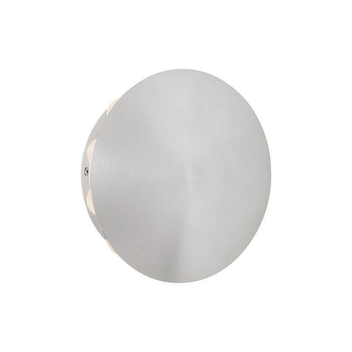 Oxygen Lighting Rickie 8" LED Outdoor Sconce, Brushed Aluminum