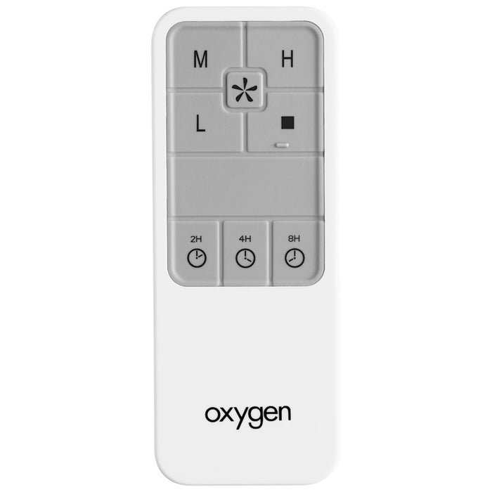 Oxygen Lighting Fan Solis Remote, White