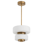 Oxygen Lighting Favo 12" 5Cct Pendant, Brushed Brass - 3-80-56