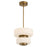 Oxygen Lighting Favo 12" 5Cct Pendant, Brushed Brass