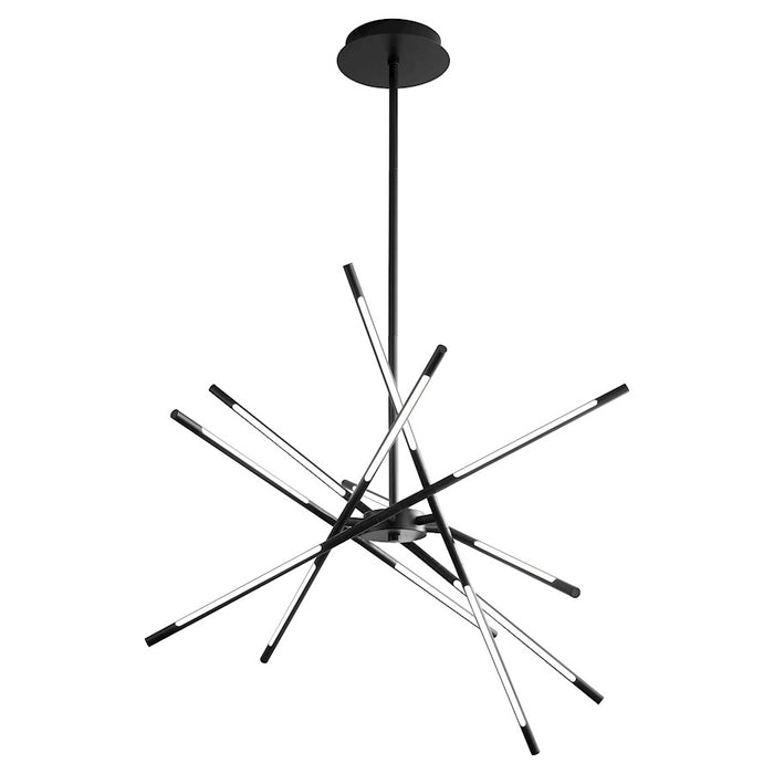 Oxygen Lighting Palillos 12 Light Pendant, Black