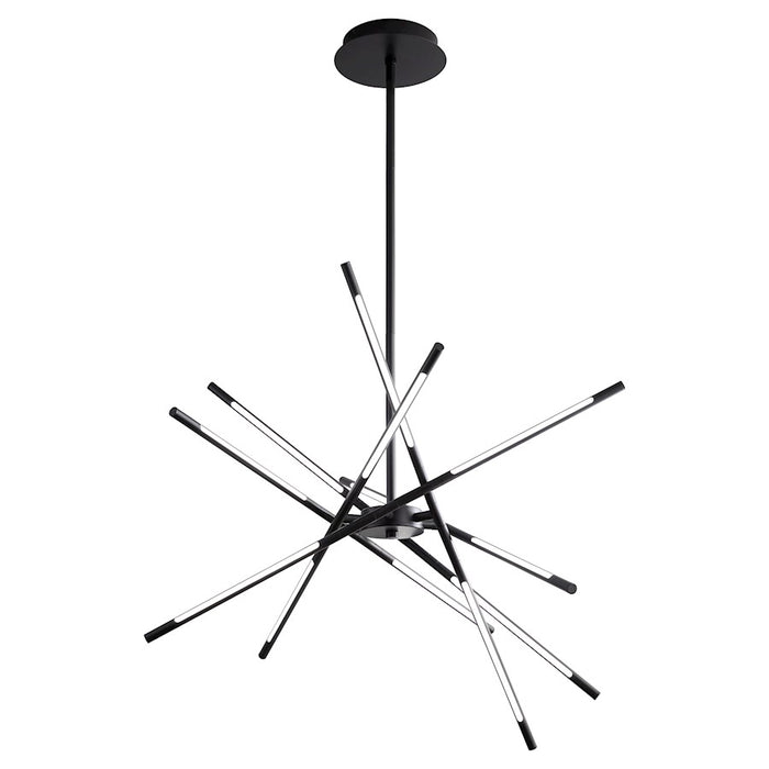 Oxygen Lighting Palillos 12 Light Pendant, Black