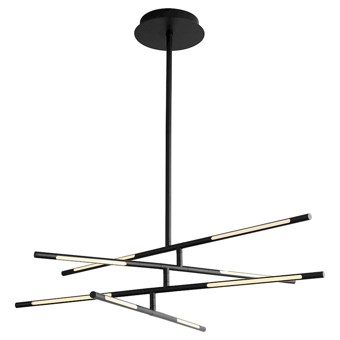 Oxygen Lighting Palillos 8 Light Pendant, Black