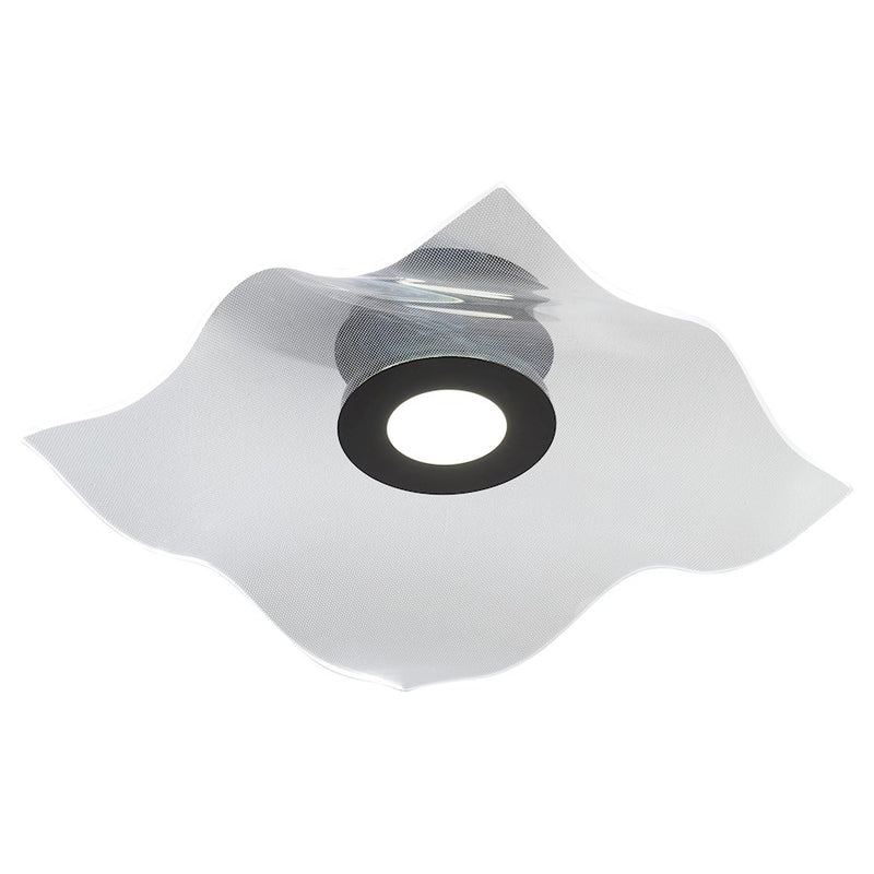 Oxygen Lighting Medusa 1 Light 20" Flush Mount, Black