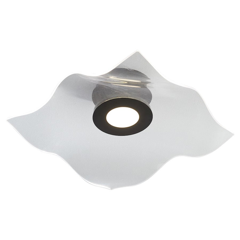 Oxygen Lighting Medusa 1 Light 20" Flush Mount, Black