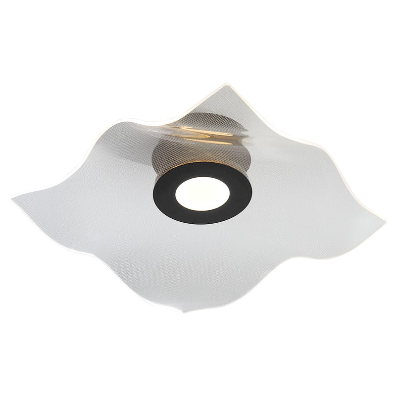 Oxygen Lighting Medusa 1 Light 20" Flush Mount, Black