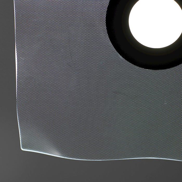 Oxygen Lighting Medusa 1 Light 20" Flush Mount, Black