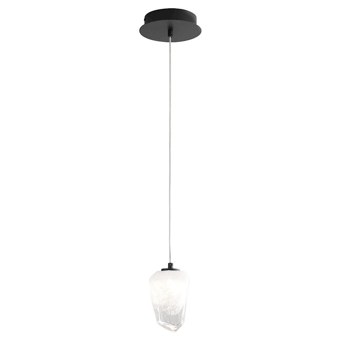 Oxygen Lighting Vivo 1 Light Pendant, Black