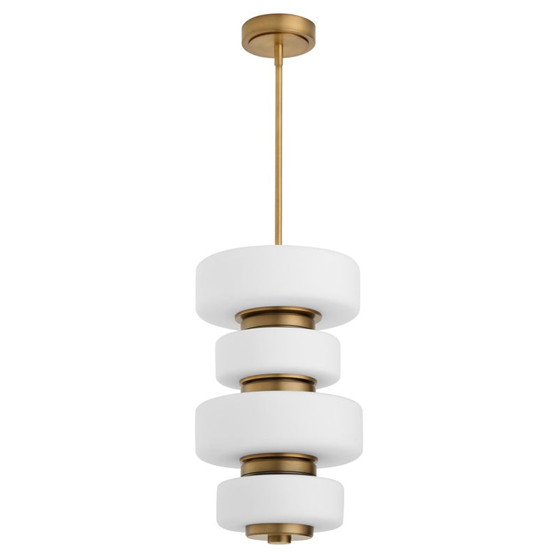 Oxygen Lighting Favo 24" 5Cct Pendant, Brushed Brass - 3-81-56