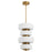 Oxygen Lighting Favo 24" 5Cct Pendant, Brushed Brass - 3-81-56