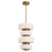 Oxygen Lighting Favo 24" 5Cct Pendant, Brushed Brass