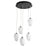 Oxygen Lighting Vivo 5 Light Pendant, Black - 3-810-15