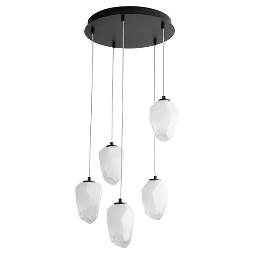 Oxygen Lighting Vivo 5 Light Pendant, Black - 3-810-15