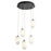 Oxygen Lighting Vivo 5 Light Pendant, Black