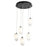 Oxygen Lighting Vivo 5 Light Pendant, Black