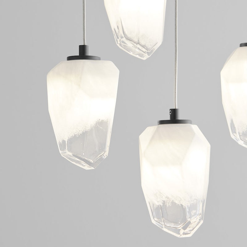 Oxygen Lighting Vivo 5 Light Pendant, Black