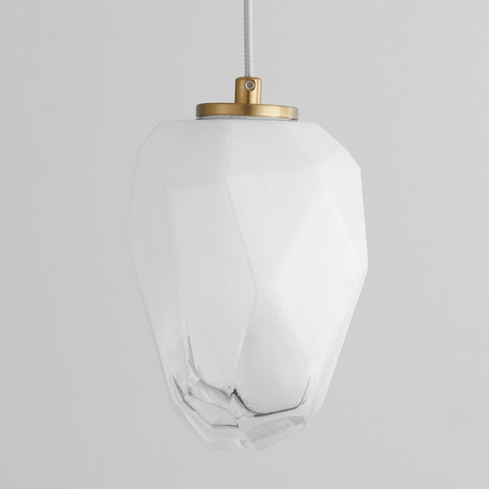 Oxygen Lighting Vivo 5 Light Pendant, Aged Brass