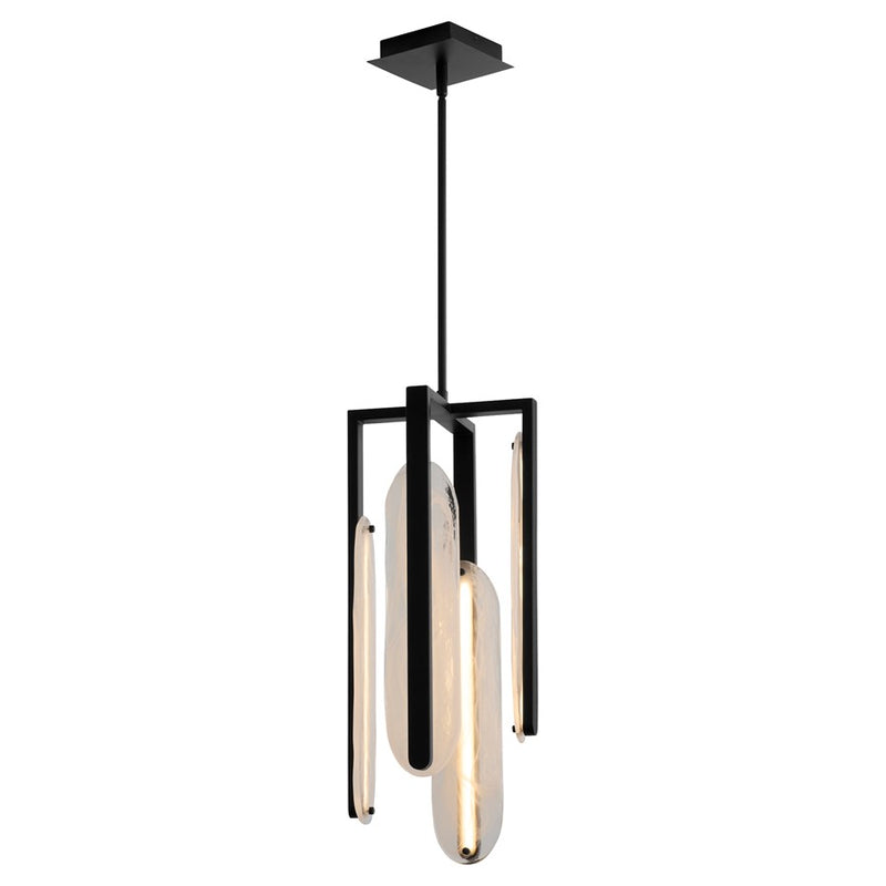 Oxygen Lighting Avian 4Lt 5Cct Pendant, Black