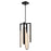 Oxygen Lighting Avian 4Lt 5Cct Pendant, Black