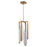 Oxygen Lighting Avian 4Lt 5Cct Pendant, Brushed Brass - 3-8145-56