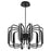 Oxygen Lighting Roto 12Lt 5Cct Pendant, Black - 3-819-15