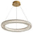 Oxygen Lighting Elan 1 Light 24" Pendant, Aged Brass