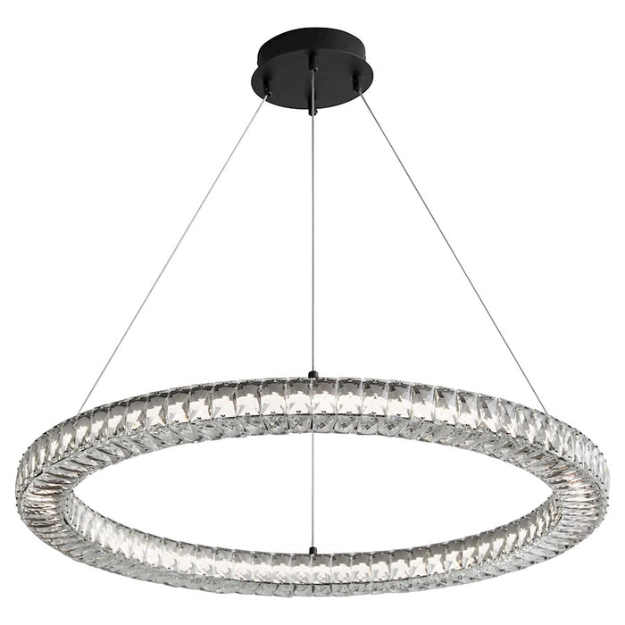 Oxygen Lighting Elan 1 Light 32" Pendant, Black