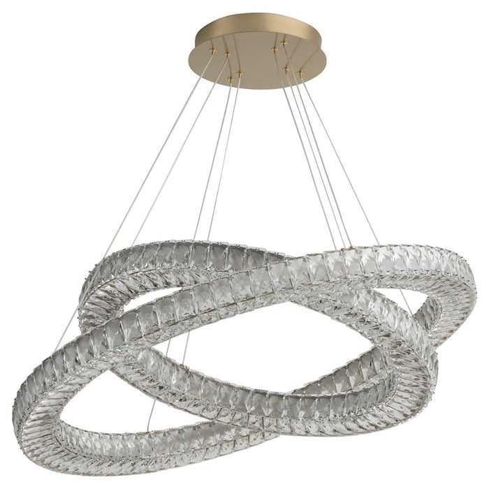 Oxygen Lighting Élan 2 Light Pendant, Aged Brass - 3-876-40